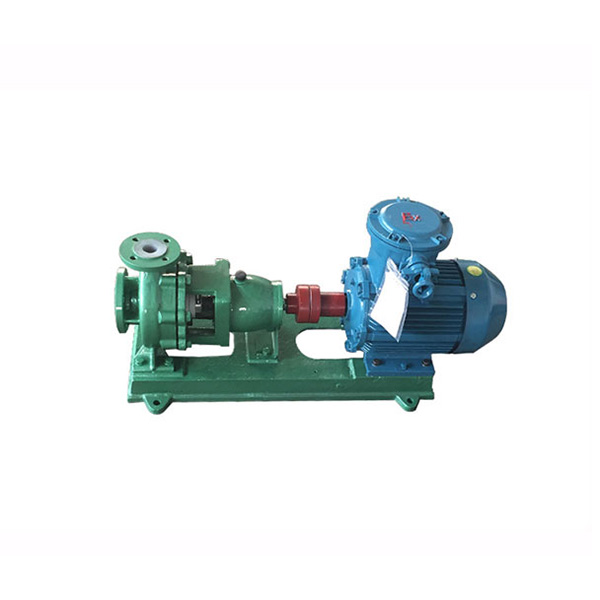 Fluoroplastics lined centrifugal pump